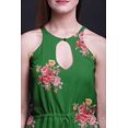 thumbnail image 4 of Bimba Robe Maxi à Imprimé Floral pour Femmes, Col Rond, Taille à Cordon, avec Fentes Latérales, Tenue d'Été - Moyen, 4 of 6
