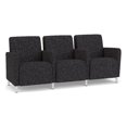 thumbnail image 1 of Lesro Ravenna Lounge Reception 3 Seat Tandem Seating in Black, 1 of 5
