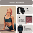 thumbnail image 4 of Open Box - Fitbit Versa 4 Fitness Smartwatch GPS Heart Rate Sleep Tracker - Black/Graphite, 4 of 4