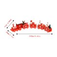 thumbnail image 2 of Christmas Ornaments Set Wooden Christmas Train Decorations Wooden Train Set, 2 of 7