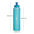 thumbnail image 2 of Bouteille d'Eau de Sport en TPU, Pliable, Étanche, Hydratation, Réutilisable, pour Course, Randonnée, Cyclisme, Gym, Extérieur, Design Pliable Portable, Sans BPA, 2 of 6