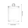 thumbnail image 2 of Home Textile Storage product category and title Pad Holder Transparent Jar For Makeup Storage Organizer For Bathroom And Dressing Table, 2 of 3