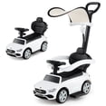 thumbnail image 1 of Costway Kids Ride on Push Car Mercedes-Benz Licensed 3-in-1 Sliding Car White, 1 of 11