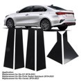 thumbnail image 4 of Door Window B Pillar Trim, Car Window Pillar Decal 6PCS  Forte Sedan Hatcback, 4 of 8