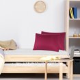 thumbnail image 3 of PiccoCasa 2pcs Pillowcases Soft Microfiber,No Wrinkle,King, Light Gray Pillow Case Covers Non-Standard Wine, 3 of 10