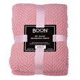 thumbnail image 4 of Home Soft Things Knitted Tweed Throw Blanket 60" x 80" Candy Pink, 4 of 5