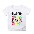 thumbnail image 4 of FhsagQ le 7 Juillet Garçon et Fille Mode Décontractée Imprimé Col Rond Ample T-Shirt à Manches Courtes Haut Filles T-Shirts de Printemps Taille 6 Moins de 10 Chandails de Pâques pour Fille Taille 10-12 Jupe et Haut Blanc 3-4 Ans, 4 of 4