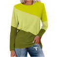 thumbnail image 2 of Birdeem Women's Solid Round-Neck Long Sleeve Top, 2 of 12