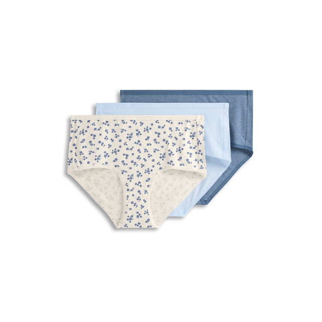 Jockey Culotte Moderne pour Femmes en Coton Biologique Extensible à Logo - Lot de 3