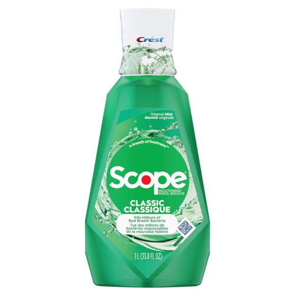 Crest Scope Rince-Bouche Classique, Menthe Originale 1 Litre