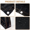 thumbnail image 2 of AMERTEER Tarp Cover  Black Heavy Duty Thick Material  Waterproof  Great for Tarpaulin Canopy Tent  Boat  RV or Pool Cover!!!, 2 of 6