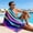 Multicolor04, variant on Deeceymbur Beach Towel Oversized Striped Quick Dry Polyester Pool Swimming Travel Outdoor Bath Spa Lounge Camping Sunbathing Adult Soft Sand Shake Off