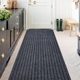 thumbnail image 1 of ANTPOP Runner Rug Outdoor Carpet Runners Hallway Non-Slip Rubberback Area Rugs Indoor Entrance Mat for Entryway Kitchen, 3'x8', Striped Gray, 1 of 7
