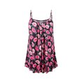 thumbnail image 1 of Fridja Womens Casual V-Cou Sans Manches Bandage Impression Veste en Vrac Robe Sling, 1 of 4