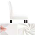 thumbnail image 4 of PiccoCasa Stretch Spandex Bar Stool Cover for Short Back Chair Snow White 4, 4 of 8
