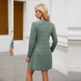 thumbnail image 4 of RKSTN Robes pour Femmes Printemps Pois Couleur Unie Manches Longues Robe Fermée Robe Ample, 4 of 4