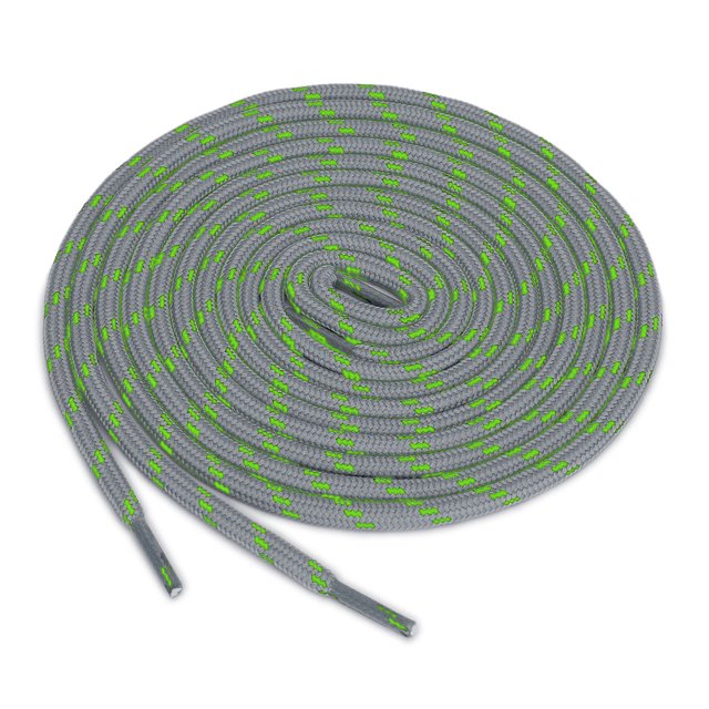 INSPIRE CHIC 3 Paires Lacets Ronds Antidérapants Résistants à l'Usure pour Bottes pour la Randonnée la Marche Chaussures d'Extérieur Gris Pâle Vert 160cm / 62.99 Pieds