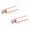 thumbnail image 1 of Oleegame 2PC Shower Soap Dish With Hook Sink Sponge Rack Stand Kitchen Faucet Storage Rack Sponge And Towel Rack Drain Basket Home Kitchen Cleaning Tools Pink, 1 of 3