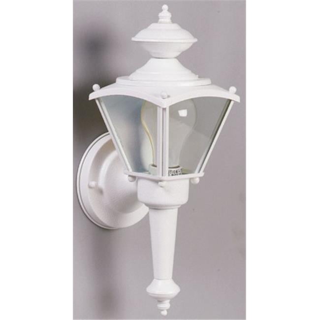 66984 13 in. High White Outdoor Wall Lantern Fixture