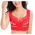 thumbnail image 2 of Timegard Lace Bras for Women Wireless Back Smoothing Full Coverage Breathable Comfort Seamless Bras, 2 of 5