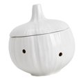 thumbnail image 3 of Ceramic Garlic Keeper Garlic Container Saver with Lids Canister Collection Round White, 3 of 8
