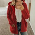 thumbnail image 2 of Liquidation d'Hiver Cardigans pour Femmes Manches Longues Manteau Ample Cardigan Chandail Uni, 2 of 7