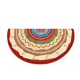 thumbnail image 1 of TIELUTT Semicircular Floor Carpet Mat Half Round Entrance Door Rug Non Welcome Doormat for Patio Front Door Knitted Blanket Size Throw Blanket Knit Comfy Rug of the Rings Blanket Cute Area Rugs, 1 of 8