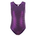 thumbnail image 2 of Justaucorps de Gymnastique pour Filles Sans Manches à Col Rond Vêtements de Danse Justaucorps à Strass pour Gymnastique Danse, 2 of 9
