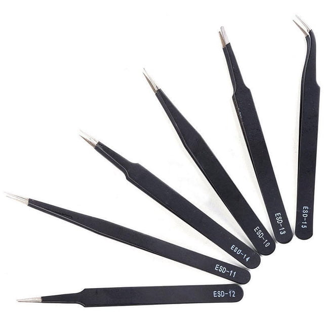 12 CM Tweezers Multifunction Pliers Anti-Static Material Tweezer
