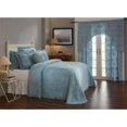 thumbnail image 1 of Better Trends BSWRKIBL Bague de Mariage Collection Roi Taille Couvre-Lit & 44; Bleu, 1 of 5