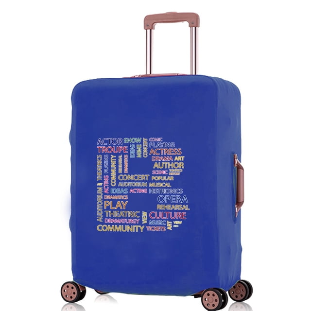 2024 Luggage Covers Travel Accessories Suitcase Cover Protector Reusable Washable 18-32inch Text Letter Printed Pattern Series 8text B XL