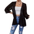 thumbnail image 4 of Honganda Women's Sheer Chiffon Jacket, Casual Cover Up Tops Beach Cardigans, 4 of 6