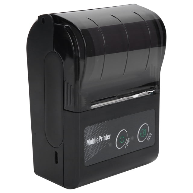 Thermal Ticket Printer, 1500mAh Battery Mini Label Machine Thermal Receipt Printer, Light Weight For EU Plug,US Plug