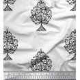 thumbnail image 1 of Soimoi Polyester Crepe Fabric Tree Block Printed Fabric 1 Yard 42 Inch Wide, 1 of 3