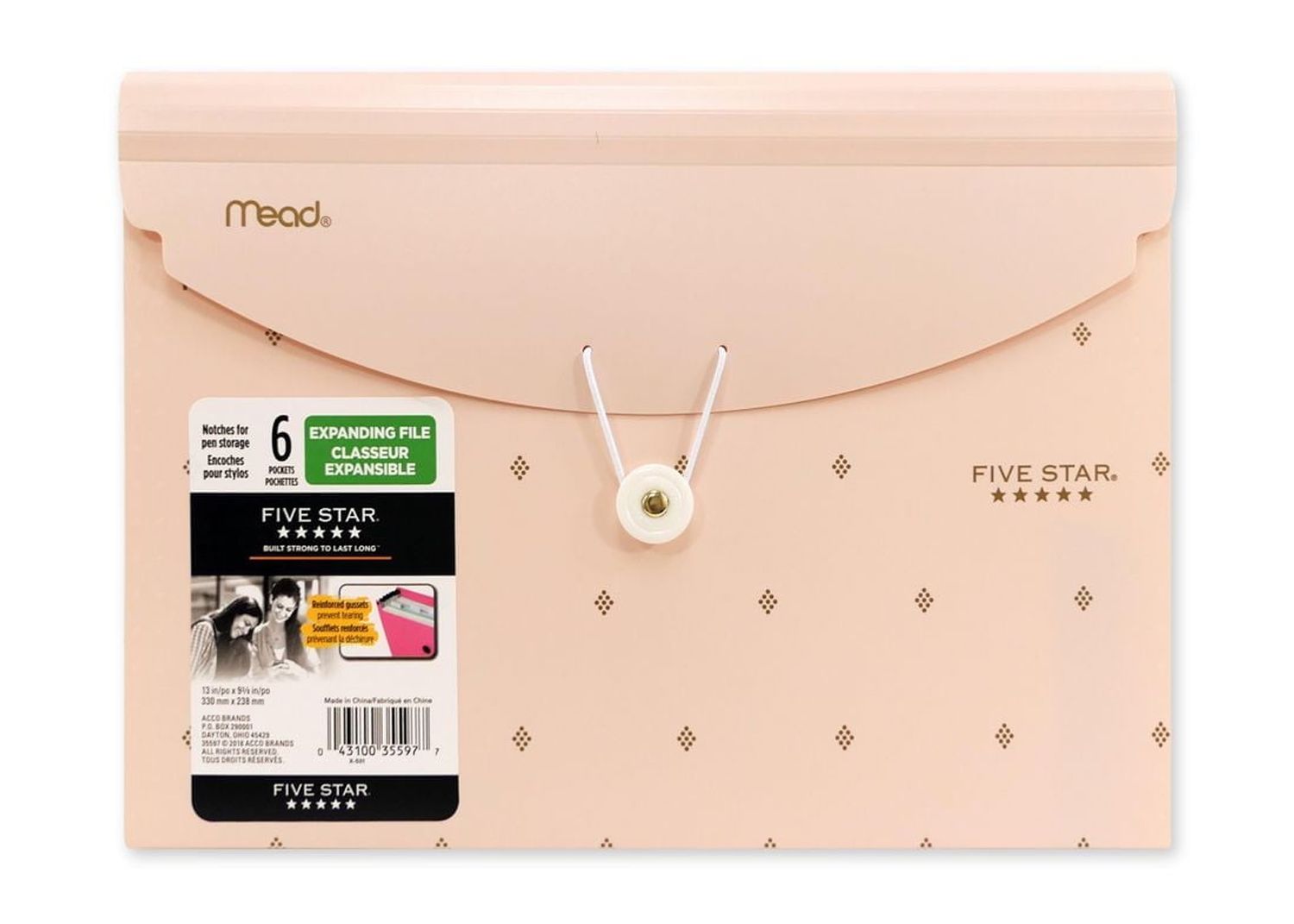 Classeur expansible Style Five Star® à 6 pochettes
