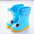 thumbnail image 2 of NOKIO Toddler Animal Print Rain Boots Non-Slip Rubber Sole Mud-Resistant Design 𝗪aterproof Lightweight Construction Cartoon Pattern Unisex Outdoor Footwear, 2 of 4