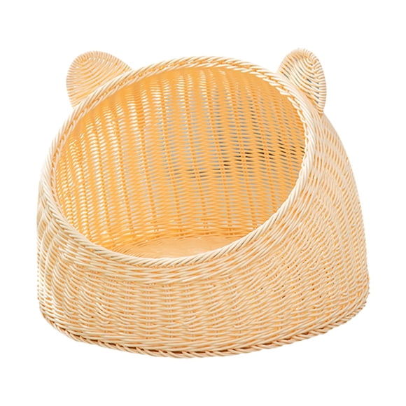 Milaget Lit de Chat Maison de Chat, Fait à la Main, Lavable, Cachette de Chat, Condos pour Animaux de Compagnie, Nid de Chien de Chat, 45cmx35cm