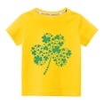 thumbnail image 1 of TopLLC Tenue de la Saint-Valentin pour Tout-Petits Enfants Garçons Filles Mode Mignon Col Rond Imprimé Manches Courtes Haut Cadeaux de la Saint-Valentin pour Enfants, 1 of 3