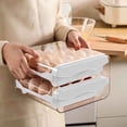 thumbnail image 4 of EGNMCR Kitchen Gadgets, Kitchen Appliances, Kitchen Accessories Slide Style Eggs Box Slide Style Eggs Roller Storage Rack Refrigerator Side Four Layer Antis Drop Eggs Collection Box Eggs storage boxs, 4 of 6