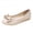 Beige, variante sur Chaussures de Travail Plates pour Femmes, Mode Décontractée, Bout Rond, Nœud Papillon, Échancrées, à Enfiler