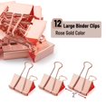 thumbnail image 2 of Mr. Pen- Jumbo Binder Clips 2 Inch 12 Pack Rose Gold, 2 of 5