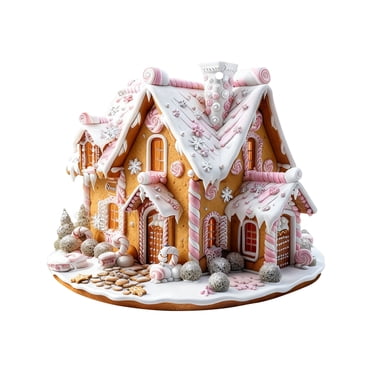 Aooww Ornement de Maisons de Village Enneigé avec Lumières DEL Chaudes, Ornements pour Arbre de Noël, Figurines de Maison de Villages de Noël Rustiques comme Décorations de Pays des Merveilles Hivernal, Décorations de Noël pour la Maison, F
