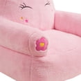thumbnail image 4 of Lounge & Co Kids Unicorn Large Foam Filled Bean Bag Chair, Pink Plush, 25" W x 20" D x 23" H, 4 of 7