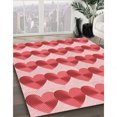 thumbnail image 3 of Ahgly Tapis Rectangulaire Lavable en Machine Intérieur Transitionnel Rose Pastel, 7 Pieds x 9 Pieds, 3 of 7