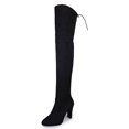 thumbnail image 2 of Women's Fall And Winter Zipper Sexy Pointed Elasticity Solid Color Shoes Boots, 2 of 9