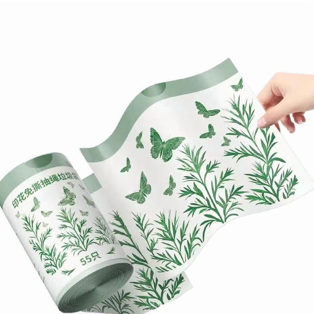 Scented Heavy Duty Drawstring Bags For Kitchen And Home Use Large Tear Garbage Bags With Handles