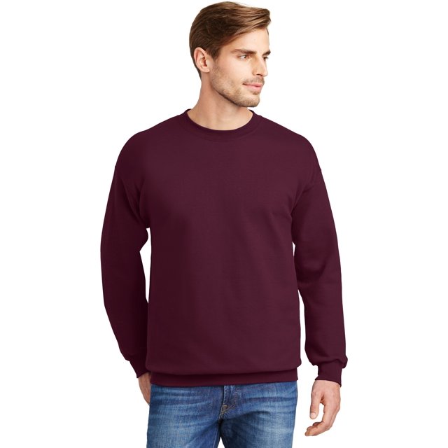 Hanes Ultimate Cotton Adult Crewneck Sweatshirt, XL, Maroon