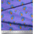 thumbnail image 2 of Soimoi Poly Georgette Fabric Notes & Guitar Musical Instrument Print Fabric by the Yard 52 Inch Wide, 2 of 5