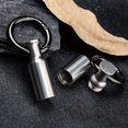 thumbnail image 3 of Tiny Titanium Keychain Pill Holder Case Waterproof Fob Travel Pocket Organizer, 3 of 9