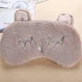 thumbnail image 3 of Coofit Sleep Mask Soft Cute Cartoon Plush Sleep Eyeshade Eye Sleep Cover Eye Mask, 3 of 10